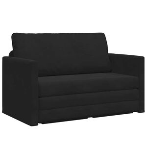 vidaXL Диван легло Черно 124 x 71 x 78 см Кадифе
