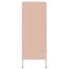 vidaXL Висок шкаф, розов, 68x39x101,5 см, стомана
