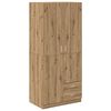 vidaXL Гардероб Artisan Дъб 80x52x180 cm Инженерна дървесина