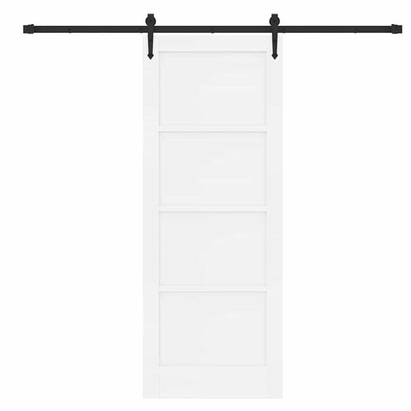 vidaXL Преплъзваща се врата ORKDAL Бяло 78 x 202 см