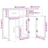 vidaXL Дървен шкаф Димян дъб 88,5 x 30,5 x 73 см Инженерно дърво