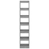 vidaXL Библиотека/разделител за стая, сив сонома, 40x30x198 см
