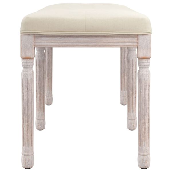 vidaXL Пейка, 110x40x49 см, лен