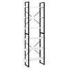 vidaXL Висок шкаф, бял, 80x30x210 см, борово дърво масив