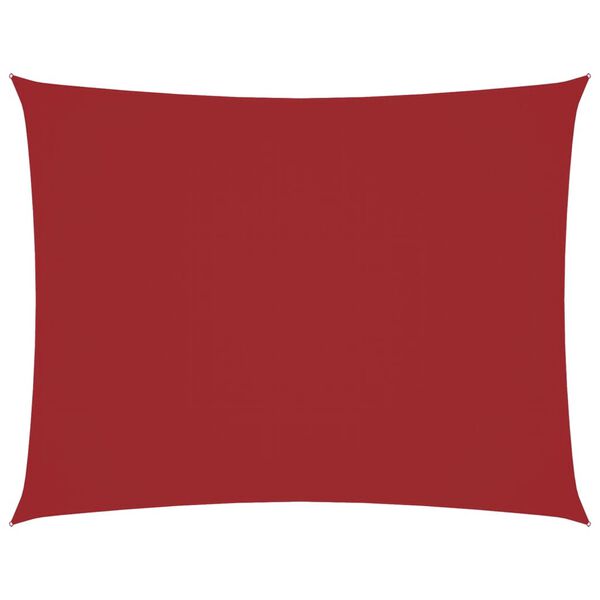 vidaXL Платно-сенник, Оксфорд текстил, правоъгълно, 4x5 м, червено