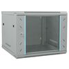 vidaXL Мрежов кабинет със съхранение Сив 60 x 60 x 50 см Стомана