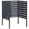 vidaXL Екран за контейнер за отпадъци 85 x 85 x 113 см Стомана