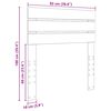vidaXL Облегалка за глава с таблото Бяло 90 cm Инженерно дърво