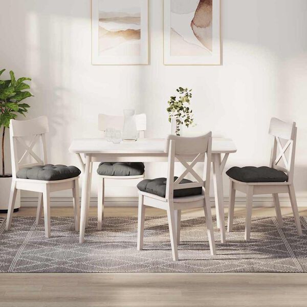 vidaXL Възглавници за седалки 4 pcs Светлосиво 40 x 40 cm