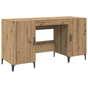 vidaXL Бюро Дъб артизан 140 x 50 x 75 см Инженерна дървесина