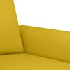 vidaXL Комплект дивани от 3 части с възглавници, жълт, кадифе