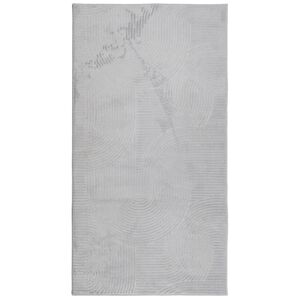 vidaXL Килим IZA с къс косъм, скандинавски вид, сив, 80x150 см