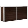 vidaXL Градинска висока леха кафява 160x40x77 см поцинкована стомана
