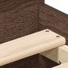 vidaXL Рамка за легло с горна и долна табла, кафяв дъб, 90x200 см