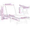 vidaXL Шезлонг 2 pcs Кафяво 40 x 40 x 40cm Масивна акациева дървесина