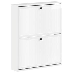 vidaXL Стенно шкафче за обувки EDE 71 x 17 x 86 см Инженерна дървесина