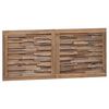 vidaXL Облегалка за глава Естествен 120 cm Солидно тиково дърво