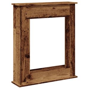 vidaXL Облицовка за камина старо дърво 75x20x87,5 см инженерно дърво