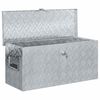 vidaXL Алуминиева кутия, 80x30x35 см, сребриста