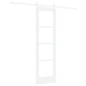 vidaXL Преплъзваща се врата 61 x 198,5 см Бяло