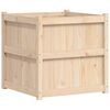 vidaXL Градински сандък, 70x70x70 см, борово дърво масив