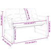 vidaXL Градинска пейка с възглавница, антрацит, 113 см, стомана