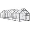 vidaXL Волиера, антрацит, 1,79x8x1,85 м, алуминий