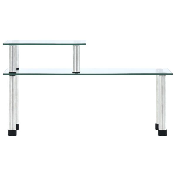 vidaXL Кухненски рафт, прозрачен, 45x16x26 см, закалено стъкло