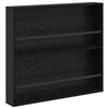 vidaXL Етажерка за списания с рафт Черния дъб 80 x 12 x 70 см