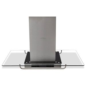 vidaXL Кухненски островен абсорбатор с LCD дисплей