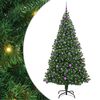 vidaXL С изкуствено коледно дърво с 300 LED светодиода Зелен 210 cm