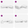 vidaXL Комплект дивани за открито 9 pcs Натурален и Крема