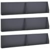 vidaXL Задържащи стени 6 бр. 100 x 12 x 30 см Стомана Антрацит