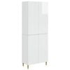 vidaXL Комплект шкафове 2 pcs Бял гланц 66 x 34,5 x 90 см