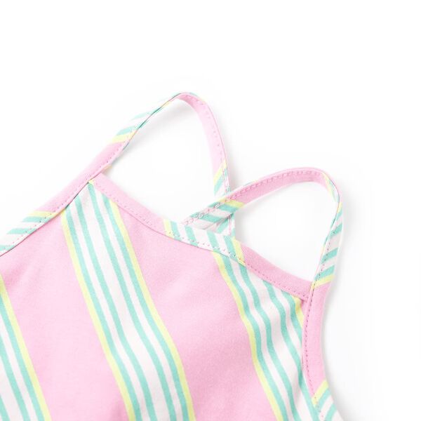 Детска рокля с шнур без ръкави, розова, 92