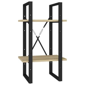 vidaXL 2-етажна библиотека, дъб сонома, 40x30x70 см, инженерно дърво