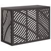 vidaXL Покритие за климатик Черно 110 x 50 x 80 cm Стомана