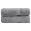 vidaXL Премиум хавлиени кърпи SOLUND 2 бр сиви 100x150 см 600 gsm