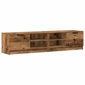 vidaXL Комплект шкаф за телевизор от 2 части Старо дърво 80x35x36,5 cm