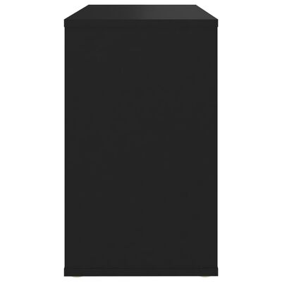 vidaXL Страничен шкаф, черен, 60x30x50 см, ПДЧ