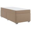 vidaXL Рамка за легло Капучино 90 x 200 cm ПВЦ