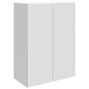 vidaXL Стенно шкафче 66 x 34,5 x 90 см Инженерна дървесина Бяло