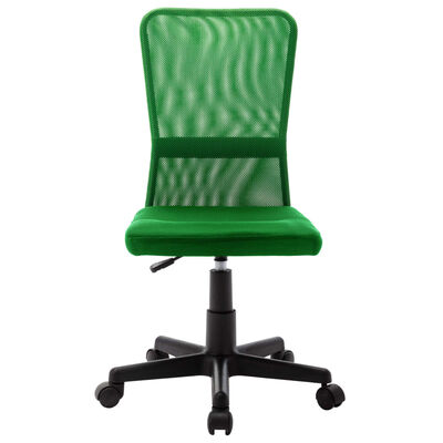 vidaXL Офис стол, зелен, 44x52x100 см, мрежест плат