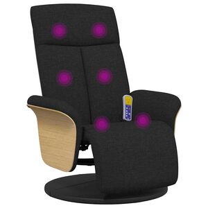 vidaXL Стол с масаж Черно 79 x 87 x 104,5 см текстил