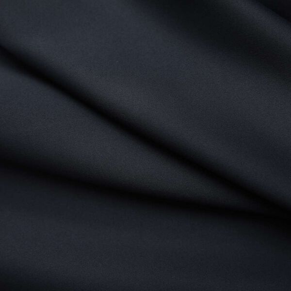 vidaXL Затъмняваща завеса с куки, черна, 290x245 см