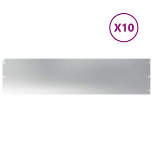 vidaXL Краища за тревни площи 10 бр. 25x103 cm поцинкована стомана