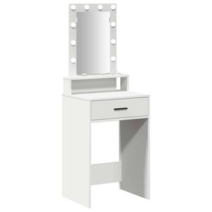 vidaXL Тоалетка Бяло 50 x 41 x 140 см Инженерна дървесина