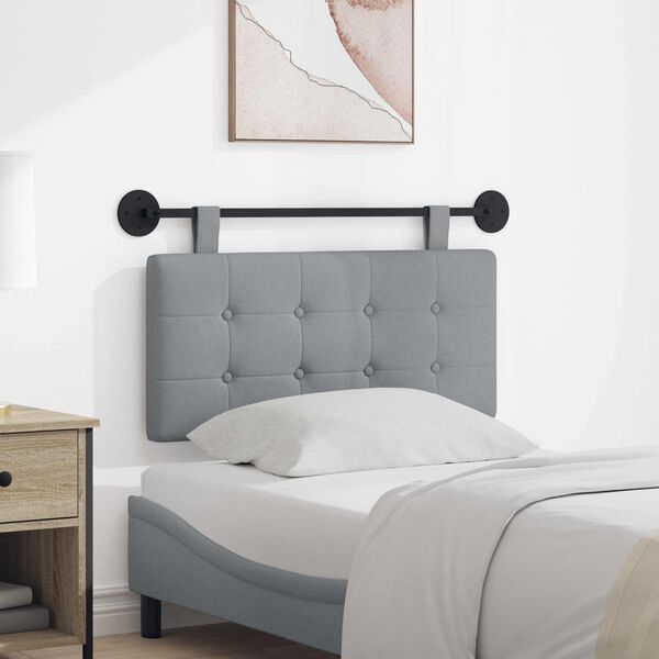 vidaXL Висяща табла Светлосиво 100 x 55 x 5 см текстил