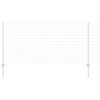 vidaXL Ограда с пост Сребрист 1 x 25 m Стомана