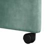 vidaXL Столове с Колела 2 pcs морско зелено 58 x 67 x 97 см Кадифе